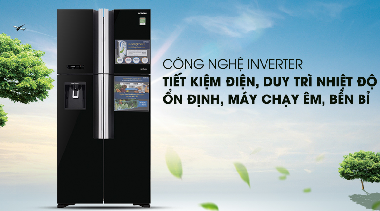 Tủ lạnh Hitachi Inverter 540 lít R-FW690PGV7 GBK