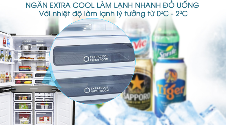 Tủ lạnh Sharp Inverter 605 lít SJ-FX680V-ST