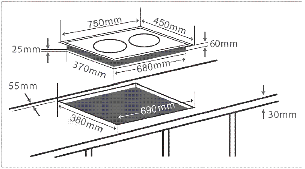 BẾP TỪ CHEFS EH - DIH888V