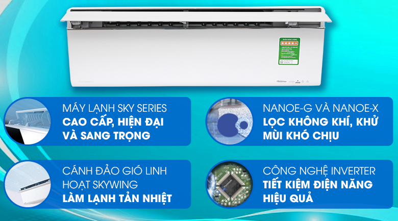 Máy lạnh Panasonic Inverter 1 HP CU/CS-VU9UKH-8