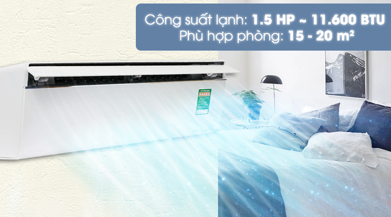 Máy lạnh Panasonic Inverter 1.5 HP CU/CS-VU12UKH-8