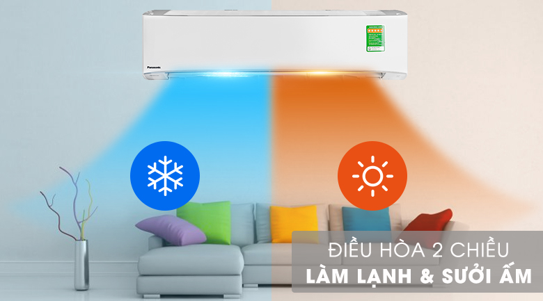 Máy lạnh 2 chiều Panasonic 2 HP CU/CS-YZ18UKH-8