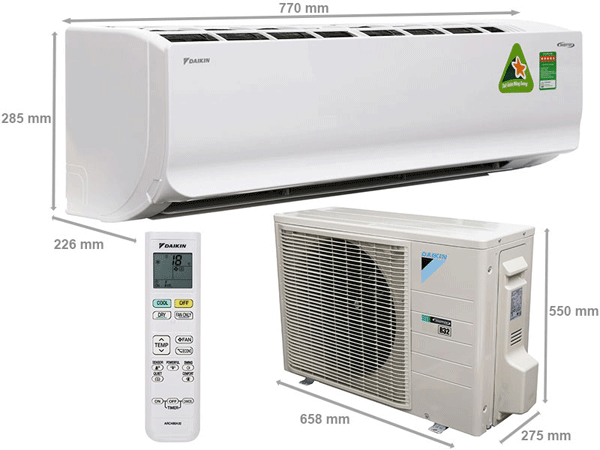 Điều Hòa Daikin FTKC71TVMV - 24.000BTU 1 Chiều