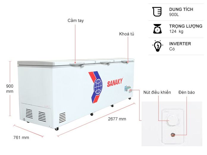 TỦ ĐÔNG SANAKY VH-1399HY3