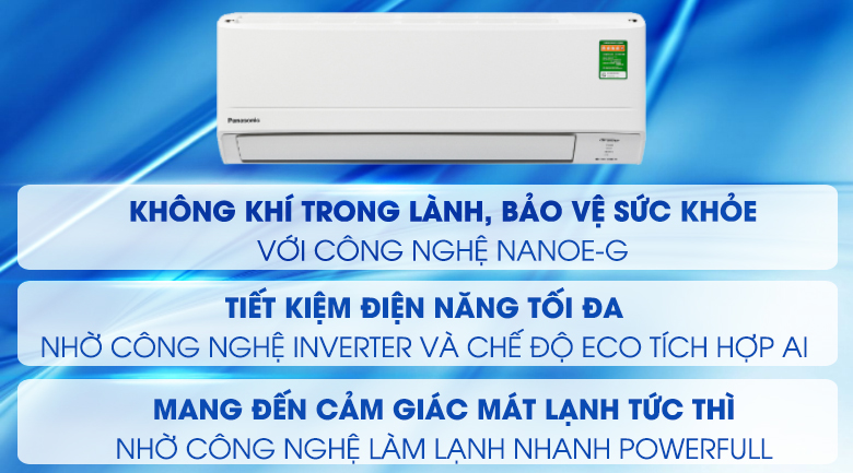 Máy lạnh Panasonic Inverter 2 HP CU/CS-PU18WKH-8M