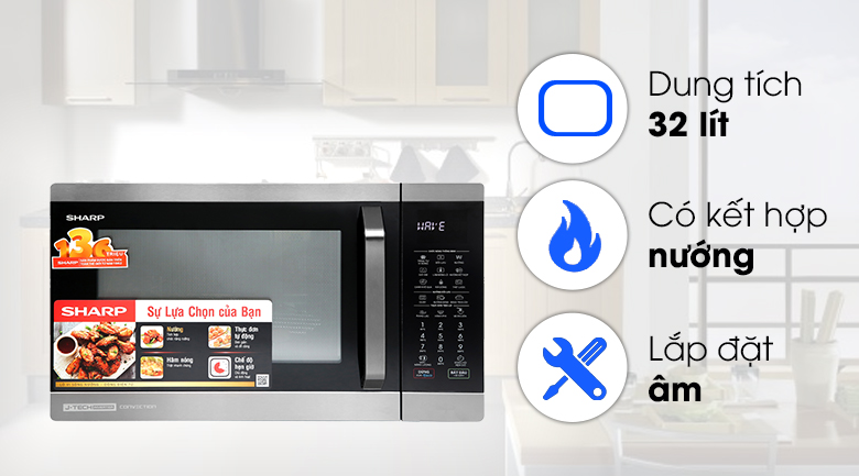 Lò vi sóng Sharp R-C932XVN-BST