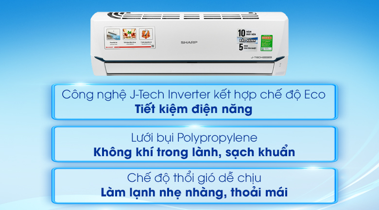 Máy lạnh Sharp Inverter 1 HP AH-X9XEW