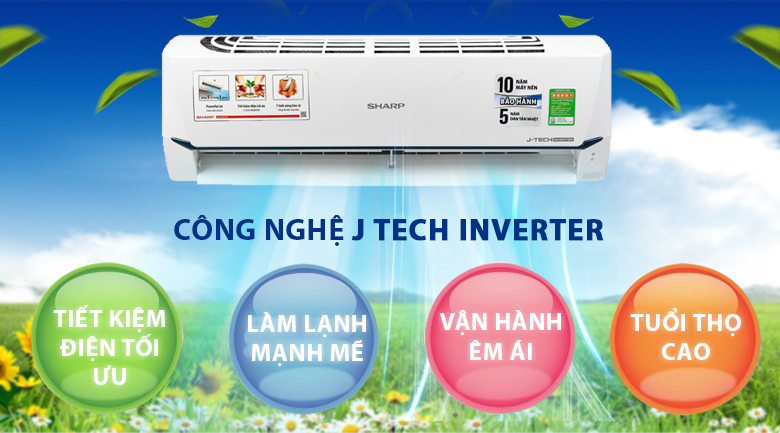 Máy lạnh Sharp Inverter 1 HP AH-X9XEW