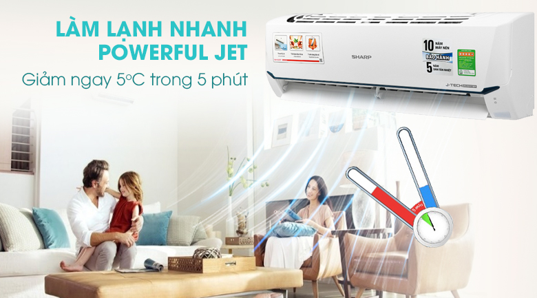 Máy lạnh Sharp Inverter 1 HP AH-X9XEW