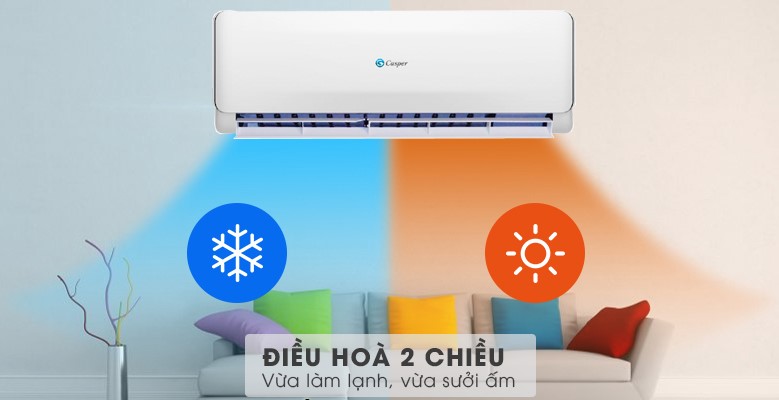 Điều hoà Casper 2 chiều 18000 BTU Inverter GH-18TL22