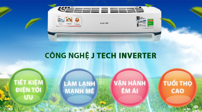 Máy lạnh Sharp Inverter 2 HP AH-X18XEW