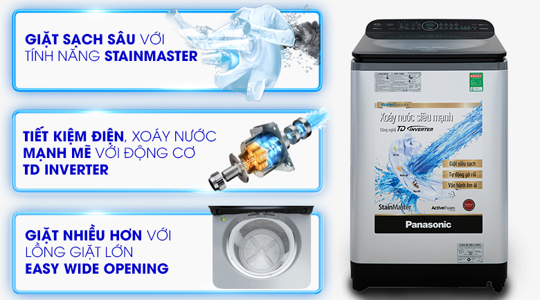 Máy giặt Panasonic Inverter 12.5 Kg NA-FD12XR1LV
