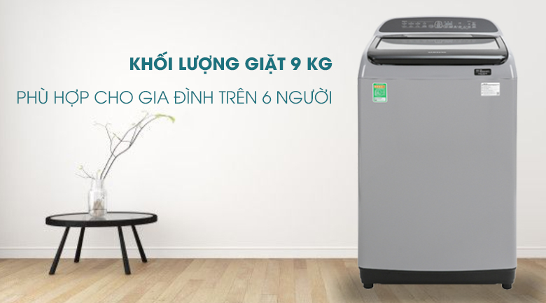 Máy giặt Samsung Inverter 9 kg WA90T5260BY/SV