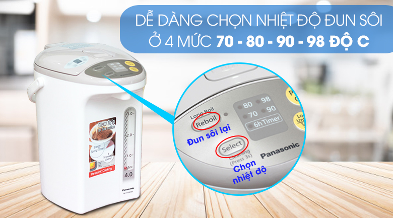 Bình thủy điện Panasonic NC-EG4000CSY 4 lít