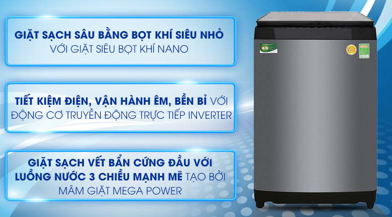 Máy giặt Toshiba Inverter 14 kg AW-DUG1500WV KK