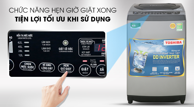 Máy giặt Toshiba Inverter 9 Kg AW-DJ1000CV SK