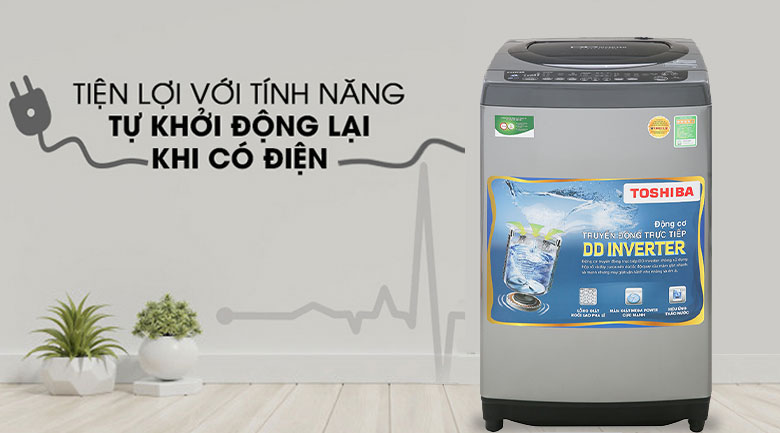 Máy giặt Toshiba Inverter 9 Kg AW-DJ1000CV SK