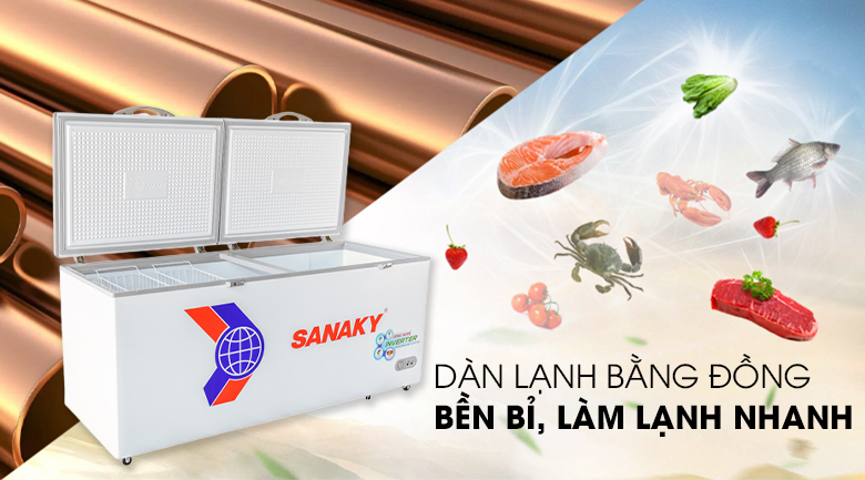 Tủ đông Sanaky Inverter 761 lít VH-8699HY3