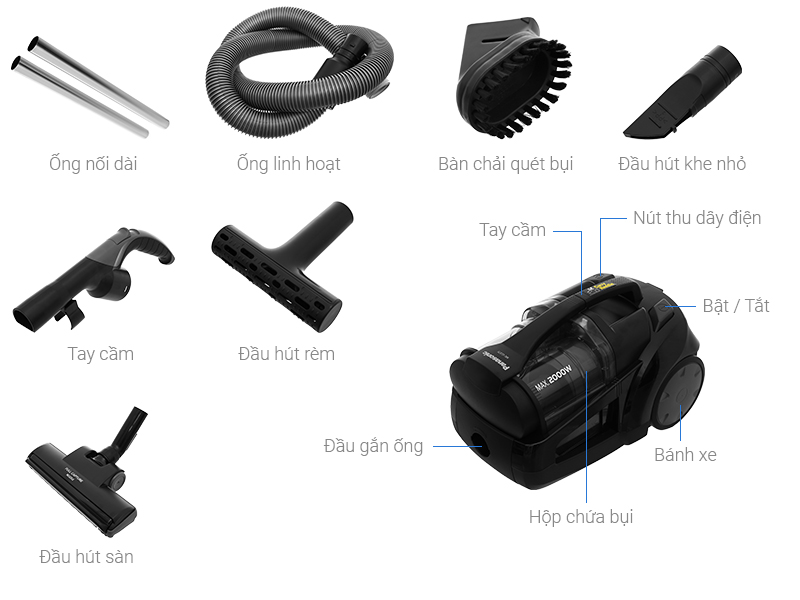 Máy hút bụi Panasonic MC-CL575KN49 2000W