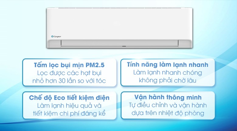 Điều hòa Casper 1 chiều 9000BTU LC-09FS32