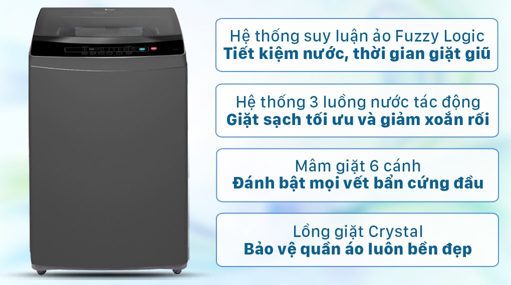 Máy giặt Casper 7.5 kg WT-75N70BGA Mới 2021