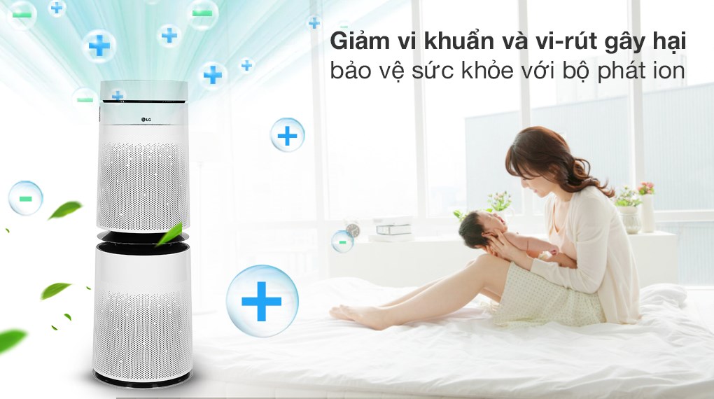 Máy lọc không khí 2 tầng LG PuriCare AS10GDWH0