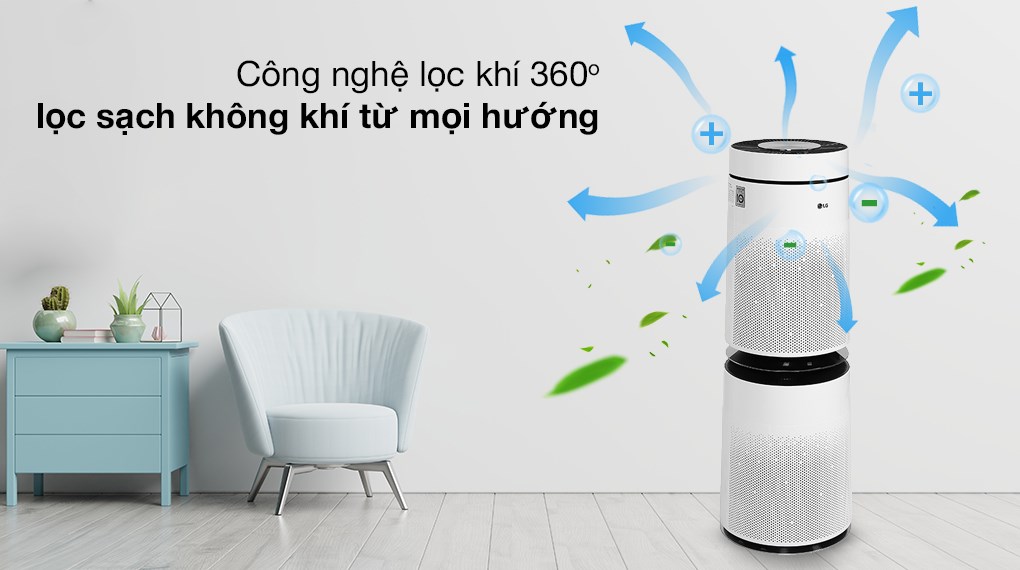 Máy lọc không khí 2 tầng LG PuriCare AS10GDWH0