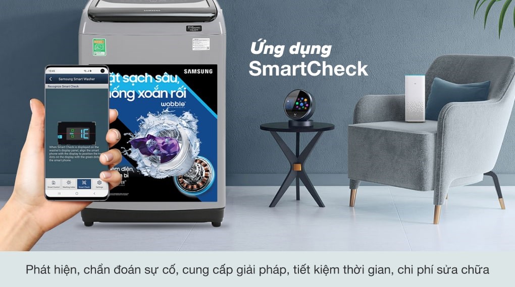 Máy giặt Samsung Inverter 12 kg WA12T5360BY/SV