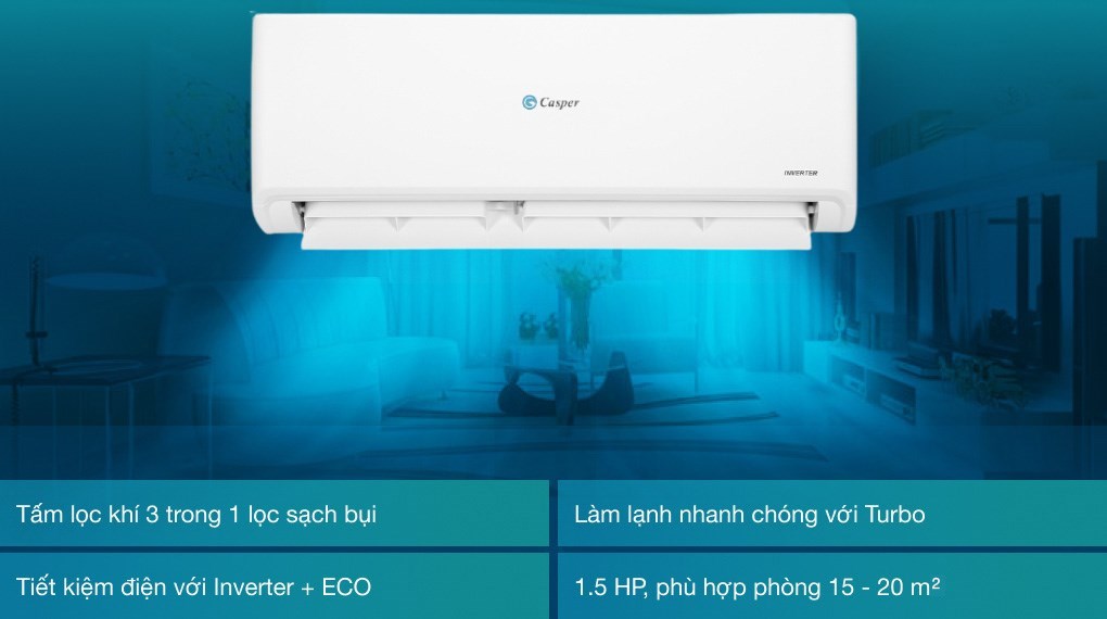 Điều hòa Casper Inverter 12000Btu/h GC-12IS32