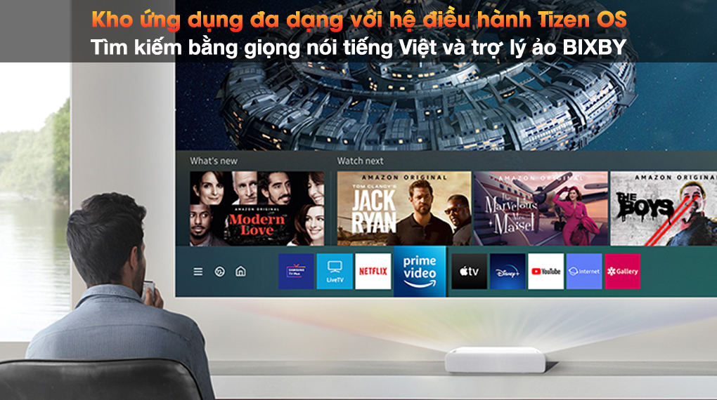 Máy chiếu siêu gần công nghệ Smart TV 4K UHD 120" The Premiere LSP7T