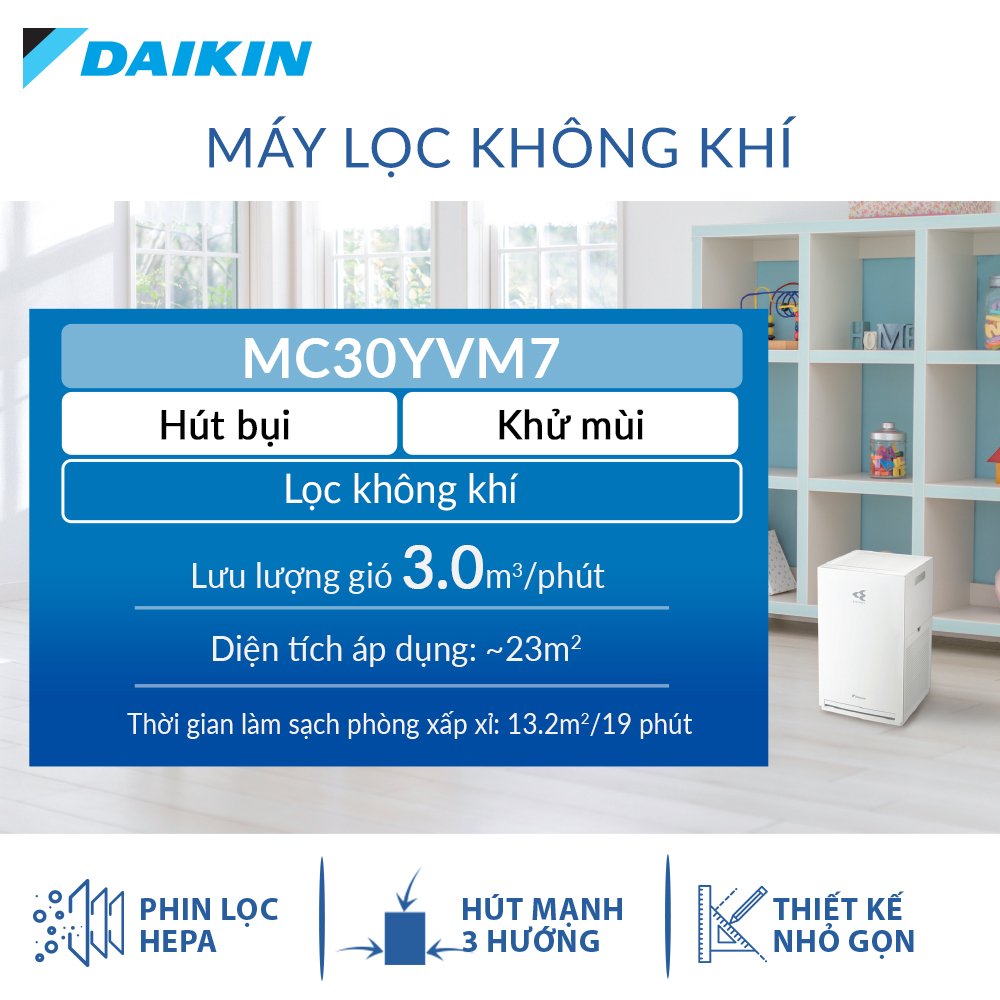 Máy lọc không khí Daikin MC30YVM7