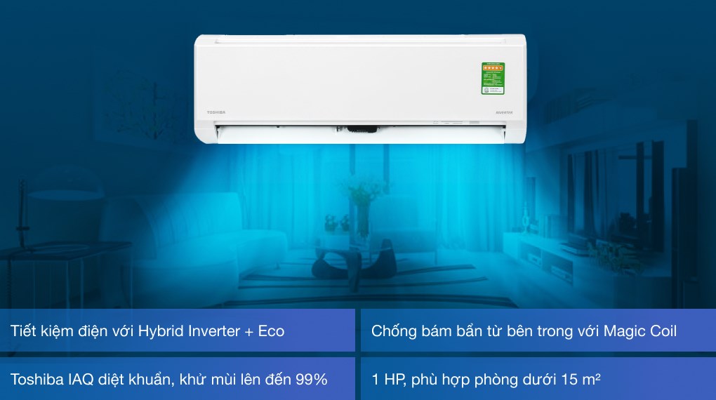 Điều hòa Toshiba Inverter 9000Btu RAS-H10L3KCVG-V