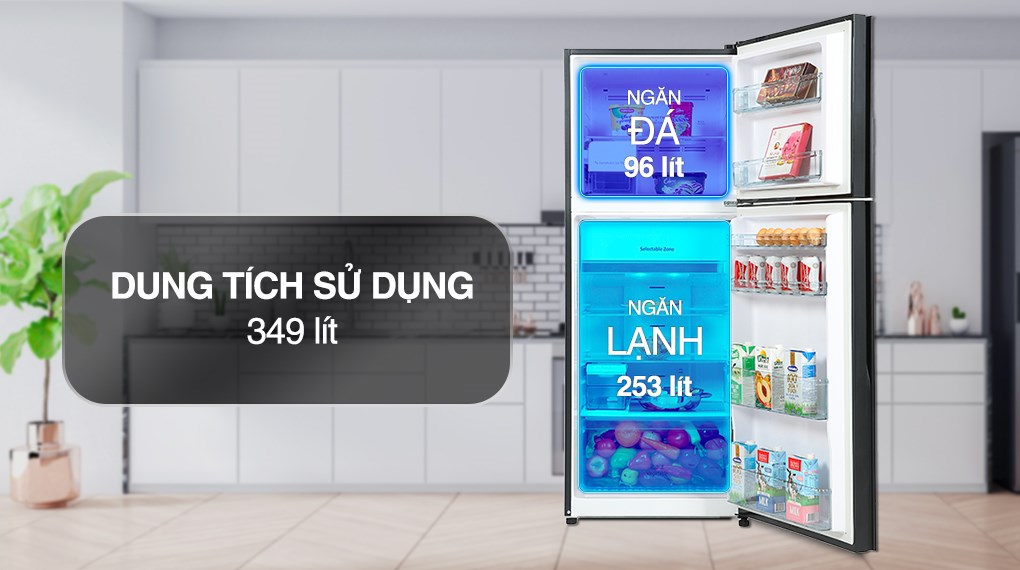 Tủ lạnh Hitachi Inverter 349 lít R-FVY480PGV0 (GBK)