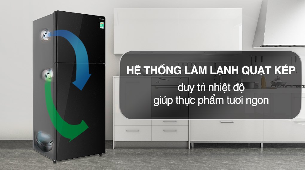 Tủ lạnh Hitachi Inverter 349 lít R-FVY480PGV0 (GMG)