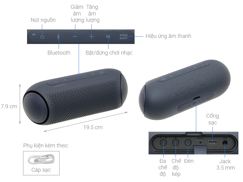 Loa Bluetooth LG Xboom Go PL5