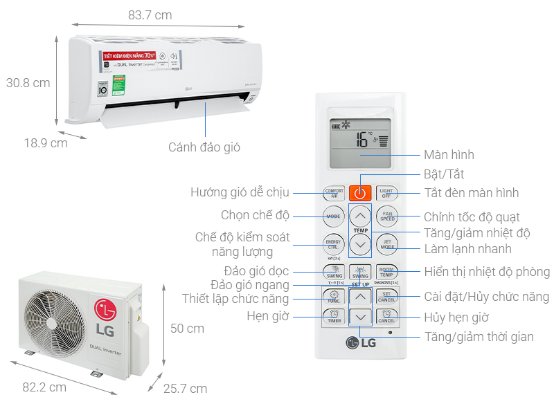 Điều hòa LG Inverter 1 HP V10API1