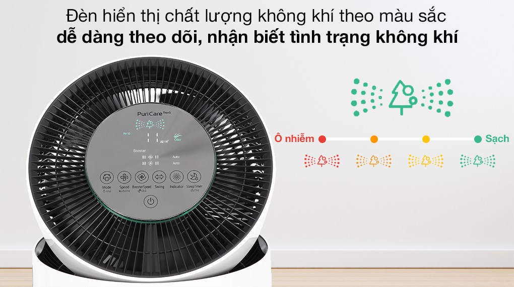 Máy lọc không khí LG PuriCare AS65GDWH0.ABAE (Trắng 1 tầng)
