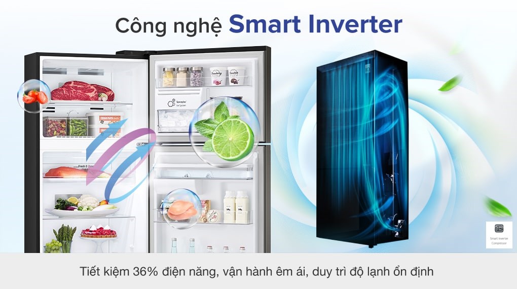 Tủ lạnh LG Inverter 374 lít GN-D372BLA