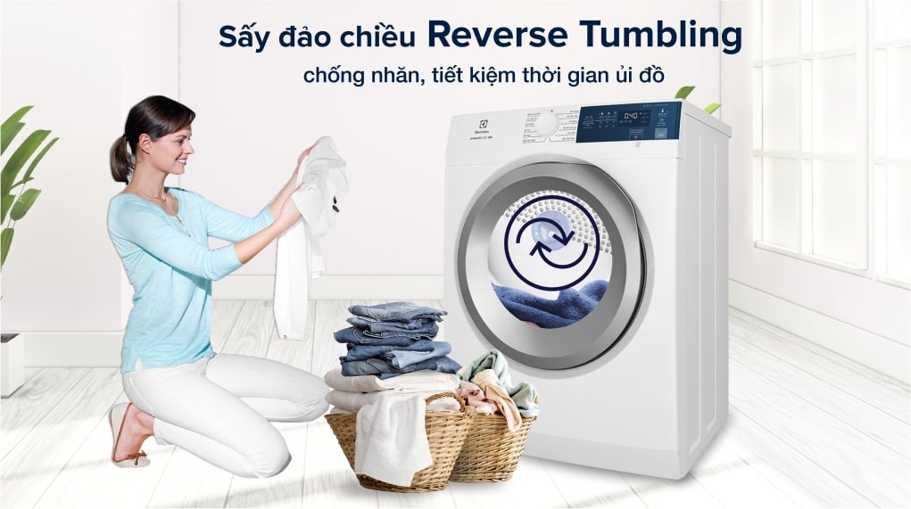 Máy sấy thông hơi Electrolux 8.5 kg EDS854J3WB
