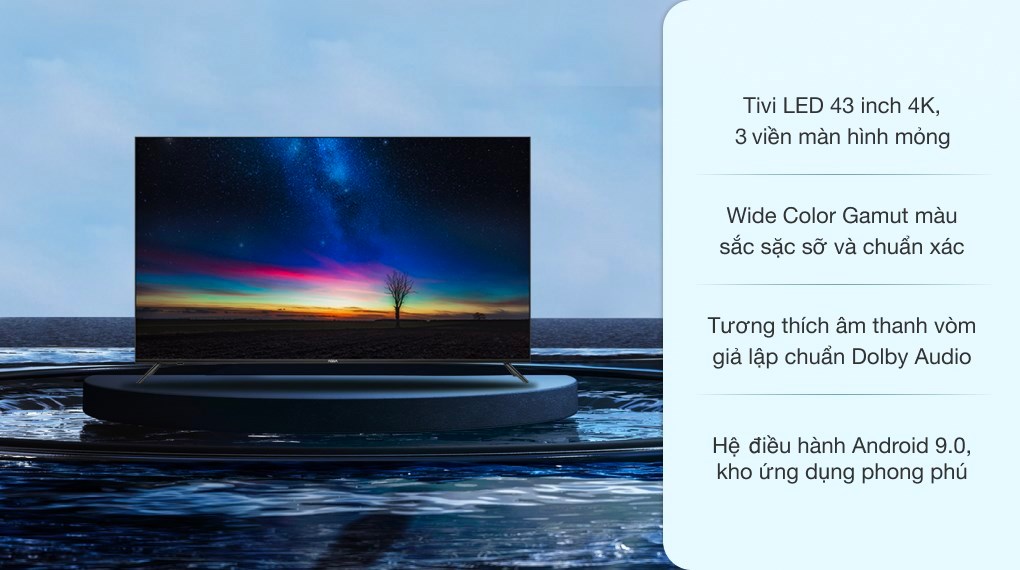 Android Tivi AQUA 4K 43 inch LE43AQT6610UG