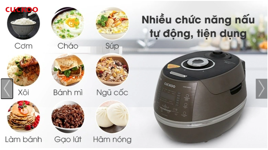 NỒI CƠM ĐIỆN CAO TẦN 1,8L CUCKOO CRP-CHSS1009FN-KOREAN