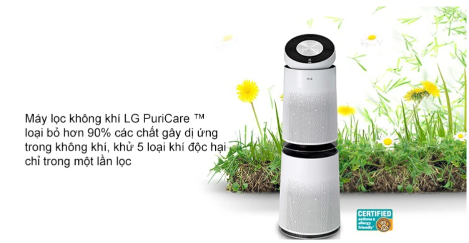 Máy lọc không khí 2 tầng LG PuriCare AS301DWFA