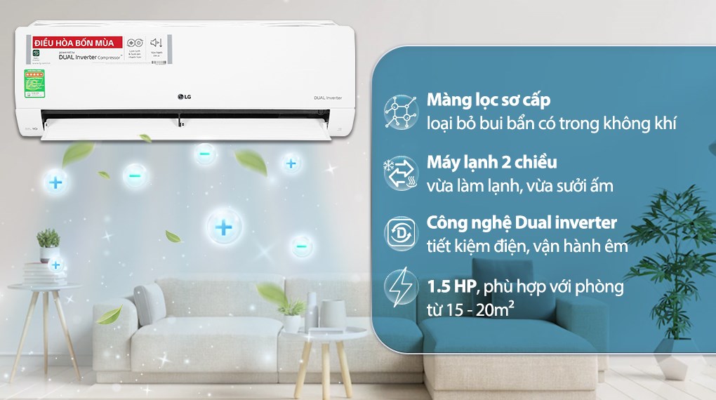 Điều hòa 2 chiều LG Inverter 12000Btu/h B13END1