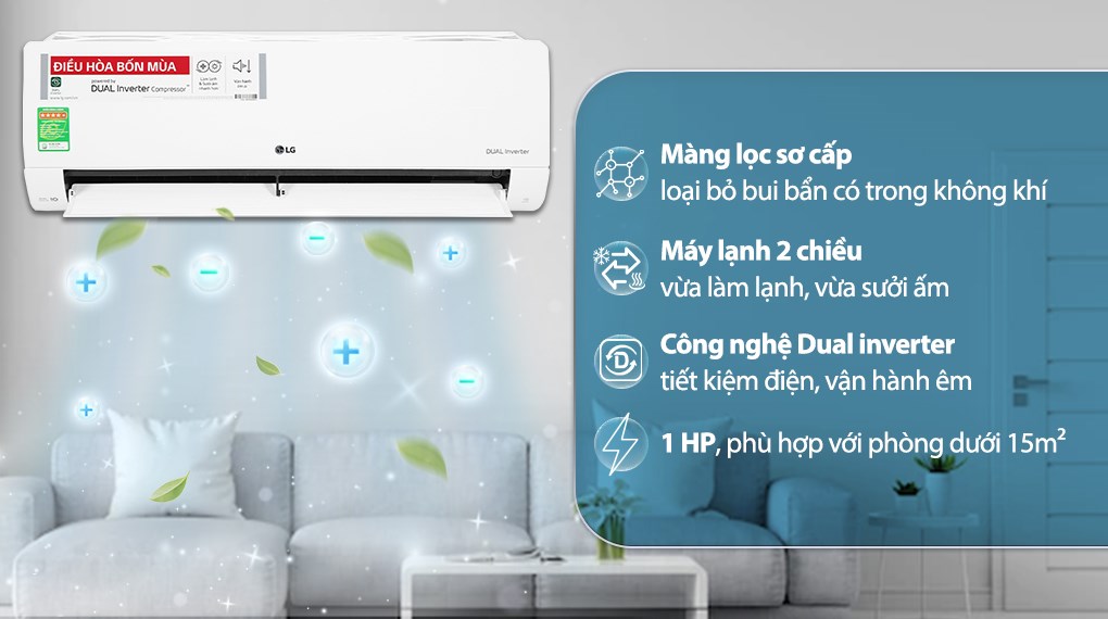 Điều hòa 2 chiều LG Inverter 9000Btu/h B10END1