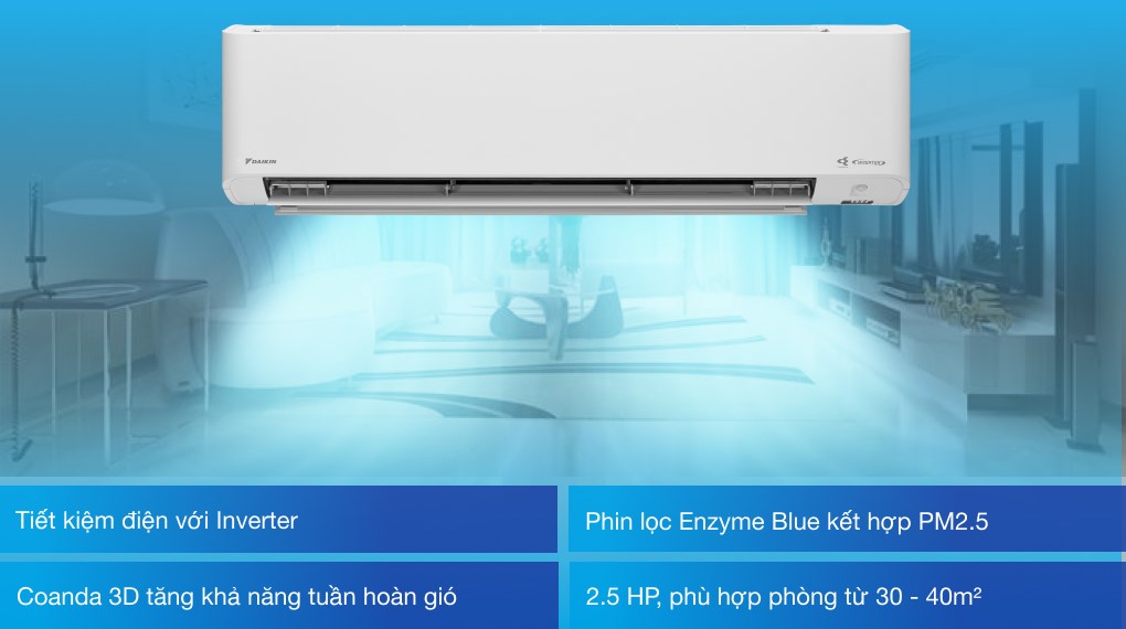 Điều hòa Daikin Inverter 2.5 HP FTKY60WVMV