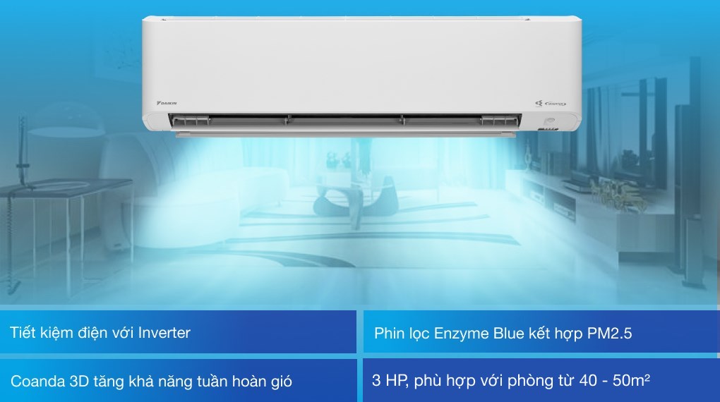 Điều hòa Daikin Inverter 3 HP FTKY71WVMV