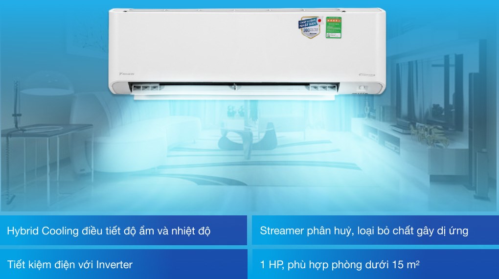 Điều hòa Daikin Inverter 1 HP FTKZ25VVMV