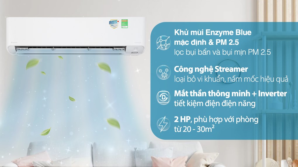 Điều hòa Daikin Inverter 2 HP FTKZ50VVMV