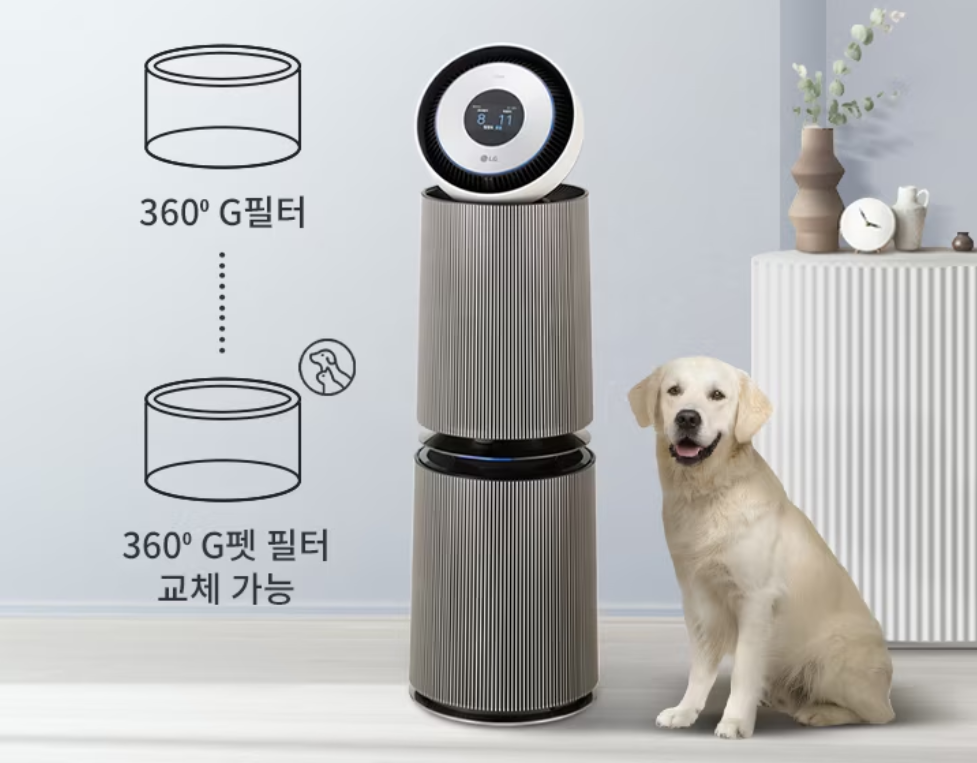 Máy lọc không khí LG Puricare Object Collection 360° Alpha UP AS353NG3A