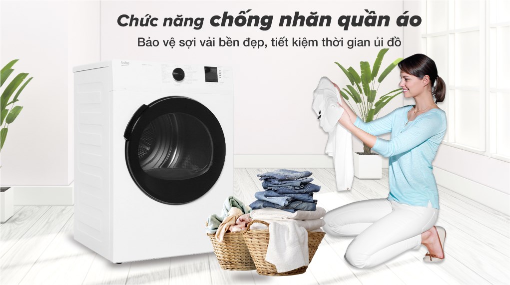 Máy sấy thông hơi Beko 9 kg DA9112RX0WB